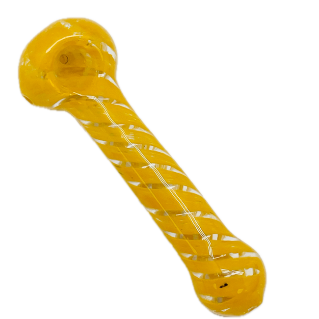 5.5'' CANDY CANE GLASS PIPE