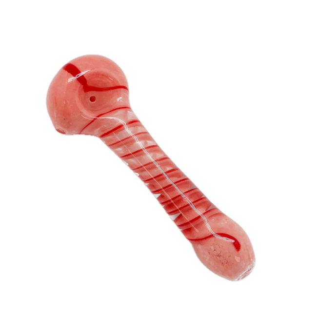 5.5'' CANDY CANE GLASS PIPE