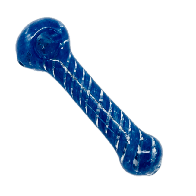 5.5'' CANDY CANE GLASS PIPE
