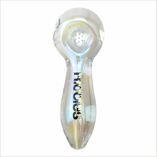 RIDDLES 5''  IRIDESCENT WITH SCREEN HAND PIPE 177G CS99-1