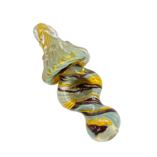 4'' SMALL MUSHROOM GLASS HAND PIPE