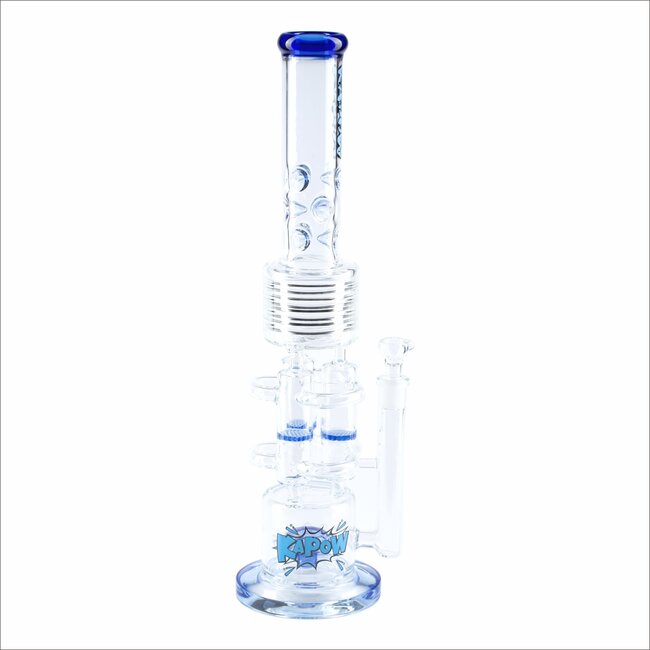KAPOW 20'' MULTI CHAMBER  SPRINKLER BERREL BONG  C1601
