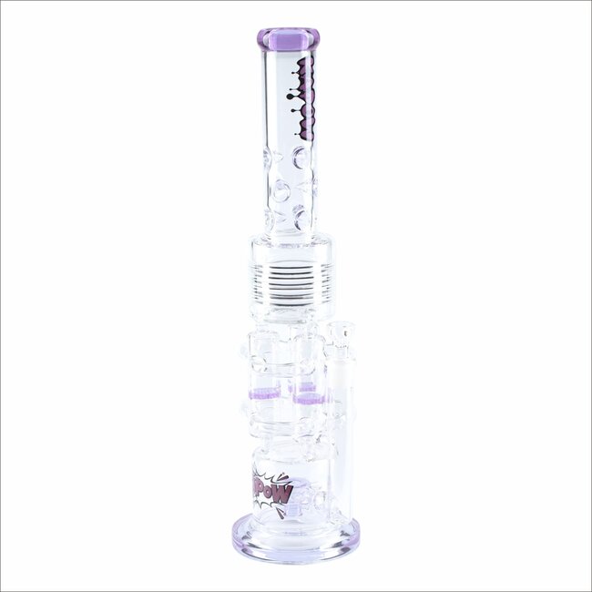 KAPOW 20'' MULTI CHAMBER  SPRINKLER BERREL BONG  C1601
