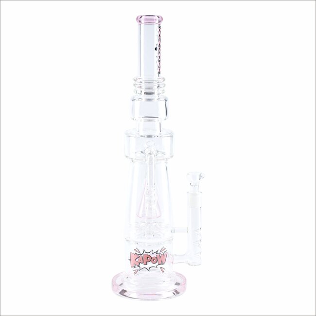 KAPOW 19.3" HEAVY BONG TRIANGLE PERC C1623