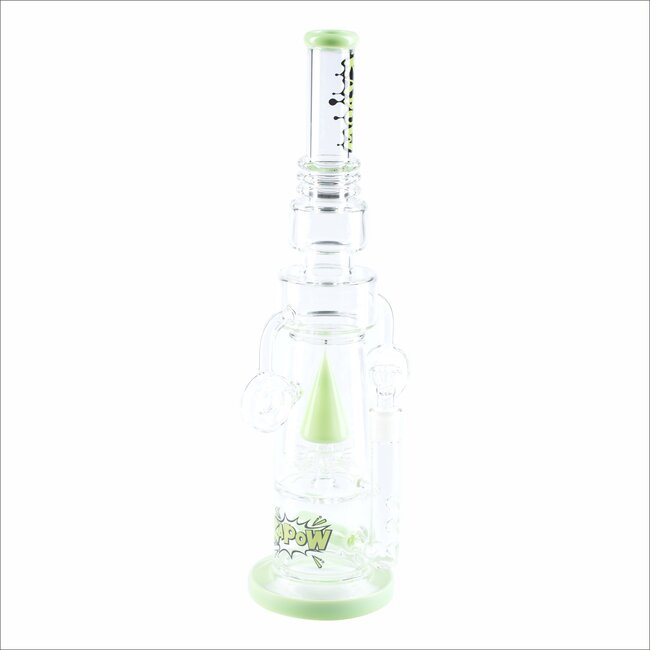 KAPOW 19.3" HEAVY BONG TRIANGLE PERC C1623