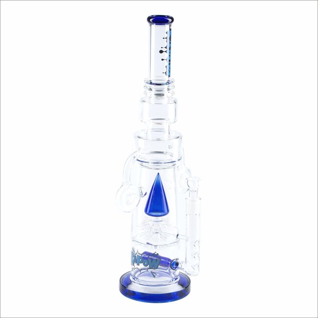 KAPOW 19.3" HEAVY BONG TRIANGLE PERC C1623