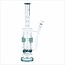 KAPOW 18'' BARREL SPIRAL BLAST RECYCLE ICE GLASS BONG -C1606