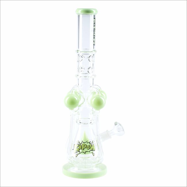 KAPOW 18'' ARM RECYCLER WITH TRIANGLE PERC HEAVY BONG C1625