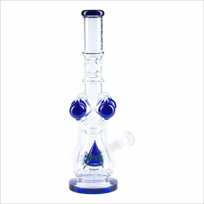 KAPOW 18'' ARM RECYCLER WITH TRIANGLE PERC HEAVY BONG C1625