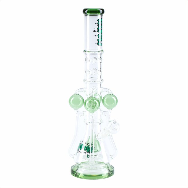 KAPOW 18'' ARM RECYCLER WITH TRIANGLE PERC HEAVY BONG C1625