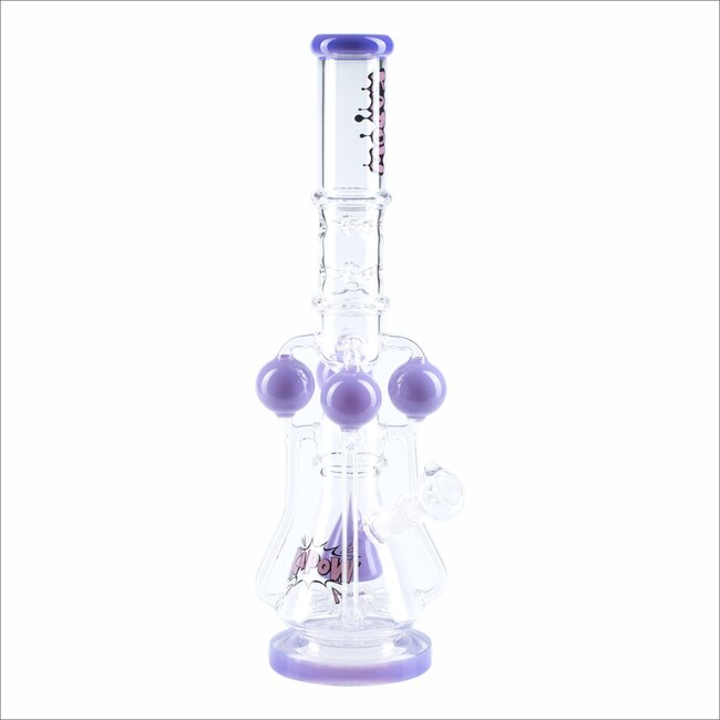KAPOW 18'' ARM RECYCLER WITH TRIANGLE PERC HEAVY BONG C1625