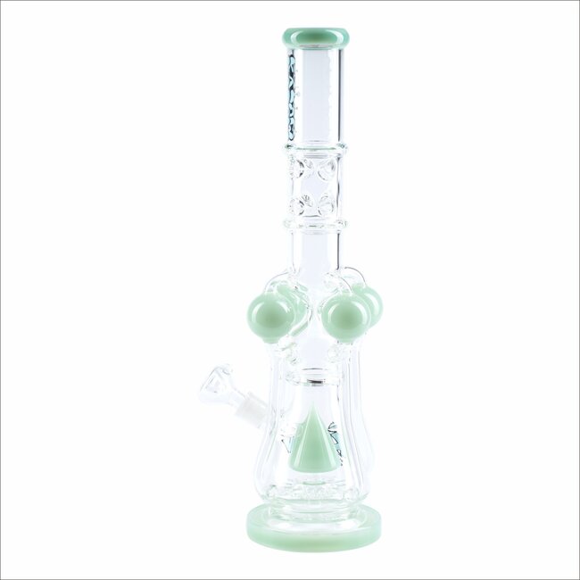 KAPOW 18'' ARM RECYCLER WITH TRIANGLE PERC HEAVY BONG C1625