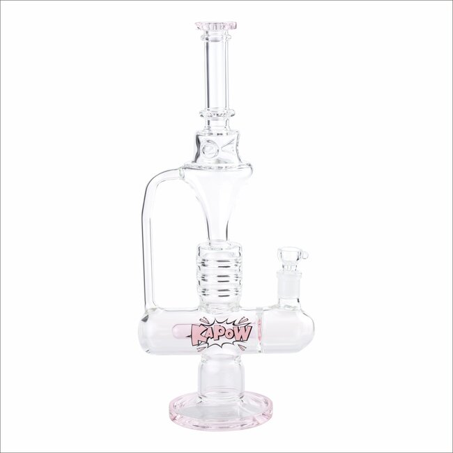KAPOW 17'' ONE-ARM INLINE RECYCLER BONG WATER PIPE C1566