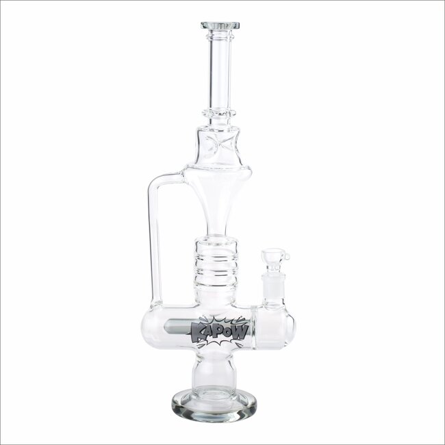 KAPOW 17'' ONE-ARM INLINE RECYCLER BONG WATER PIPE C1566