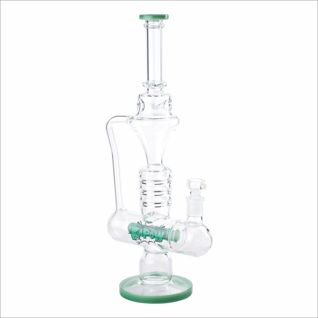 KAPOW 17'' ONE-ARM INLINE RECYCLER BONG WATER PIPE C1566