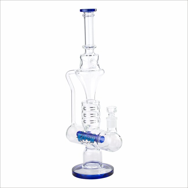 KAPOW 17'' ONE-ARM INLINE RECYCLER BONG WATER PIPE C1566