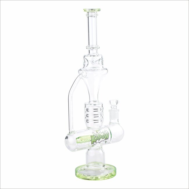 KAPOW 17'' ONE-ARM INLINE RECYCLER BONG WATER PIPE C1566