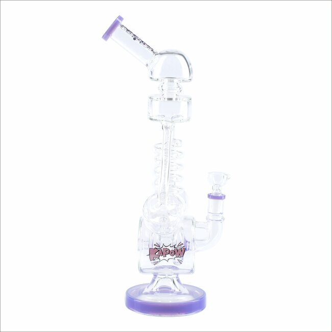 KAPOW 15'' DOUBLE CHAMBER RECYCLER UFO BONG C1624