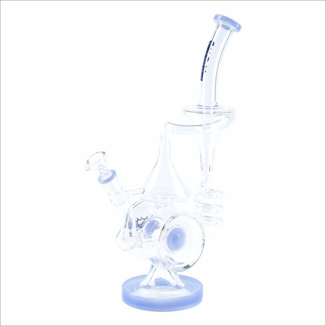 KAPOW 13'' UNIQUE COOL PERC RECYCLER THICK BONG C1621