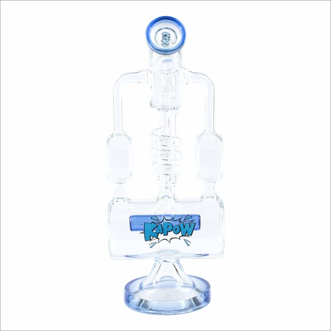 KAPOW 13'' SPIRAL COIL PERC  RECYCLER BONG C1622