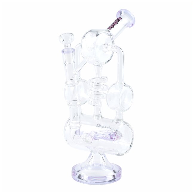 KAPOW 13'' SPIRAL COIL PERC  RECYCLER BONG C1622