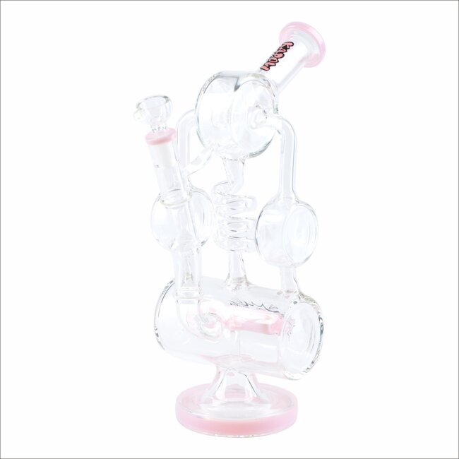 KAPOW 13'' SPIRAL COIL PERC  RECYCLER BONG C1622