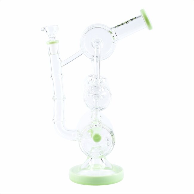 KAPOW 13'' SPIRAL COIL PERC  RECYCLER BONG C1622