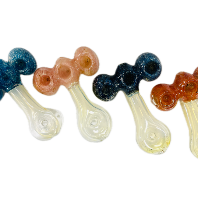 4'' THREE HORIZO- TOOL MOUTHPIECE GLASS PIPE