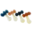 4'' THREE HORIZO- TOOL MOUTHPIECE GLASS PIPE