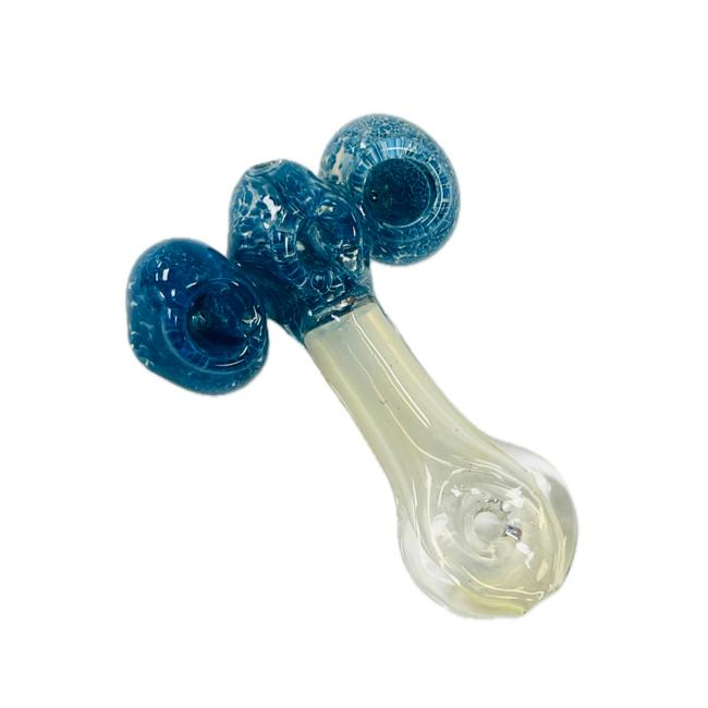 4'' THREE HORIZO- TOOL MOUTHPIECE GLASS PIPE