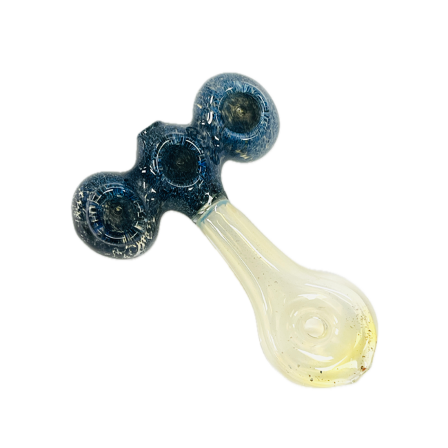 4'' THREE HORIZO- TOOL MOUTHPIECE GLASS PIPE