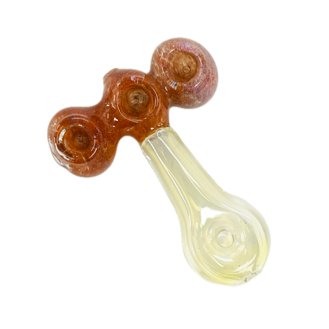 4'' THREE HORIZO- TOOL MOUTHPIECE GLASS PIPE