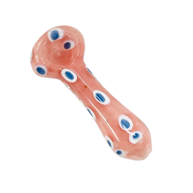 4.5'' I AM SEEING SPOTS GLASS HAND PIPE