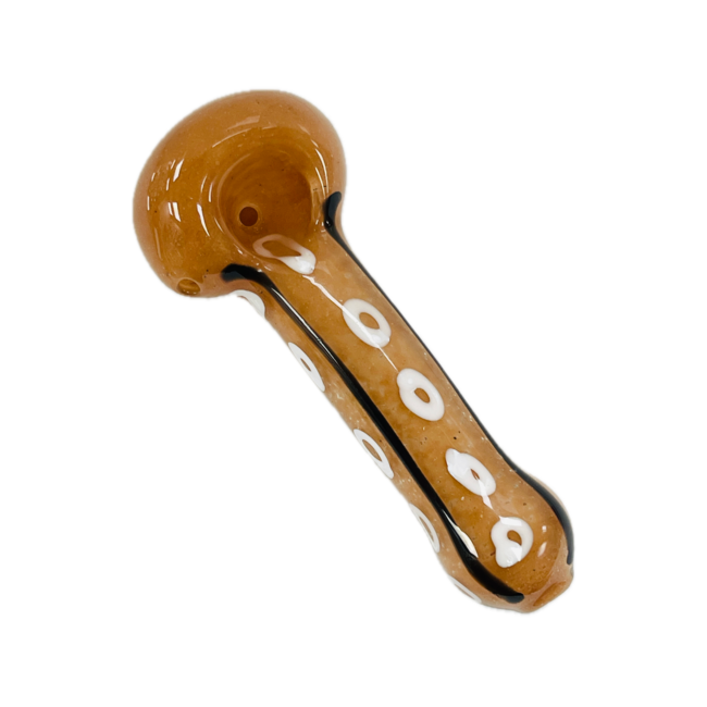 4.5'' I AM SEEING SPOTS GLASS HAND PIPE