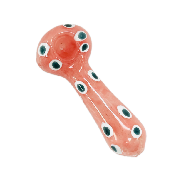 4.5'' I AM SEEING SPOTS GLASS HAND PIPE