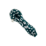4.5'' TEAL WITH WHITE POLKADOT GLASS PIPE