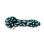4.5'' TEAL WITH WHITE POLKADOT GLASS PIPE