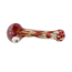 4.5'' CHROME WITH RED POLKADOT GLASS PIPE
