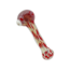 4.5'' CHROME WITH RED POLKADOT GLASS PIPE