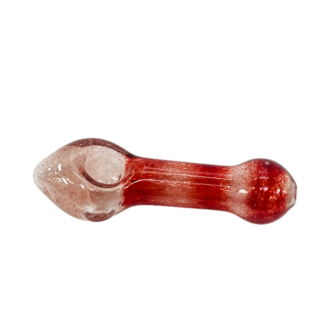 4.5'' HEAD TRIANGLE RED GLASS PIPE