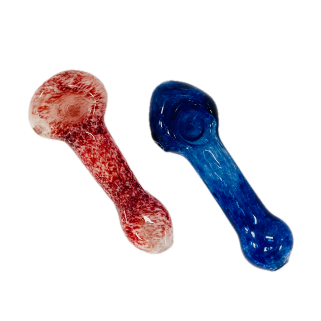 4.5'' SPRAY PAINTED GLASS PIPE