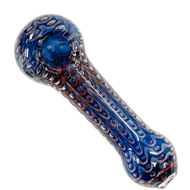 4.5'' WATER DROPLETS GLASS PIPE