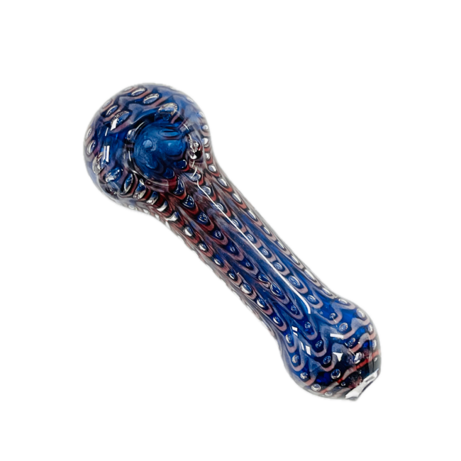 4.5'' WATER DROPLETS GLASS PIPE