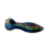 5'' NAVY PEANUT WITH RASTA LINES GLASS PIPE