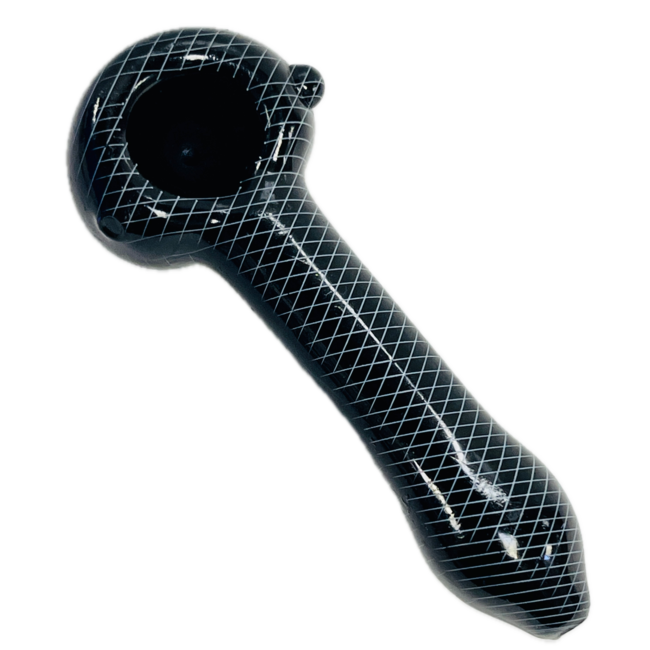 5''  BLACK GLASS HAND PIPE