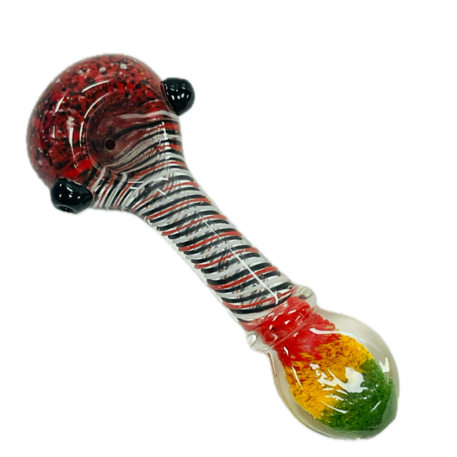5'' RASTA SWIRL GLASS PIPE