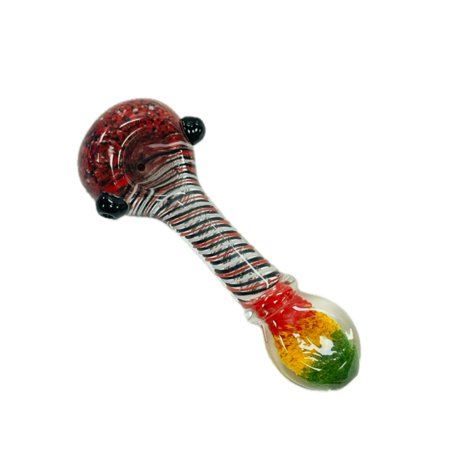 5'' RASTA SWIRL GLASS PIPE