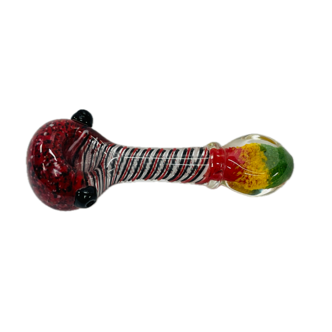 5'' RASTA SWIRL GLASS PIPE