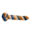 5.5'' BLUE+ORANGE CANDY CANE GLASS PIPE