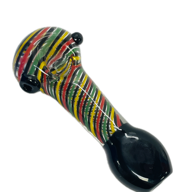 4.5'' RAINBOW SWIRL SPOON PIPE